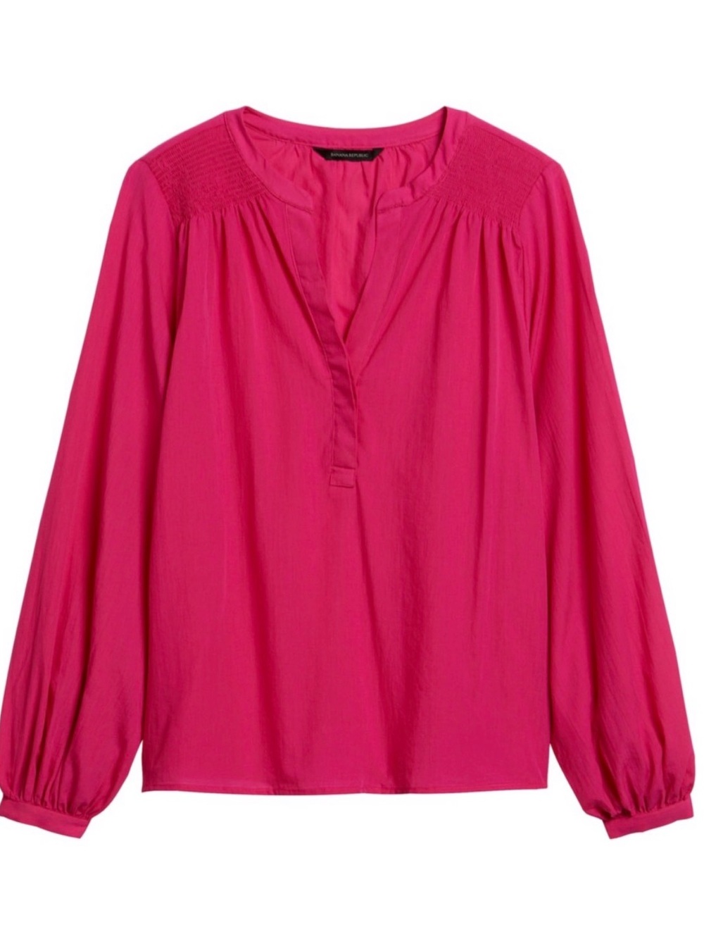 Banana Republic Magenta Cotton‎ Blouse #429